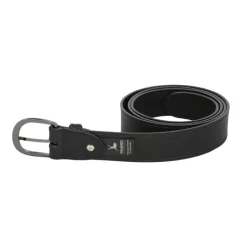 Frandi Ceinture cuir noir avec surpiqûre - 35873>Femme Ceinture Cuir Femme