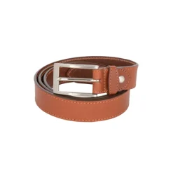 Frandi Ceinture en cuir cognac sans boucle – Élégance minimaliste pour homme | ><noscript><img width=