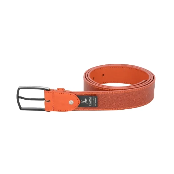 Frandi Ceinture hermes en cuir orange - Ceinture femme fine et élégante>Femme Ceinture Cuir Femme