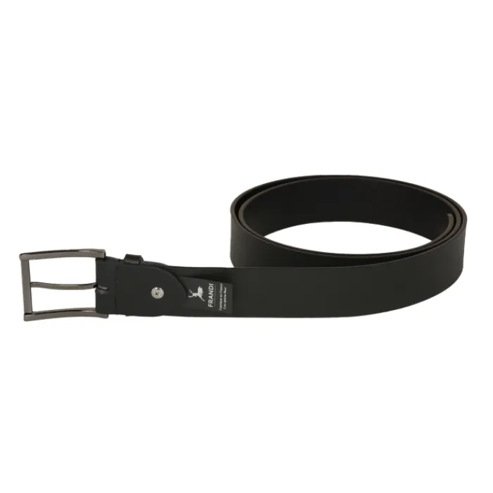 Frandi Ceinture homme cuir noir ->Homme Ceinture En Cuir