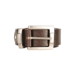 Frandi Ceinture large pour homme en cuir marron | 85-105 cm | Cuir pleine fleur>Homme Ceinture En Cuir