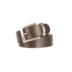 Frandi Ceinture large pour homme en cuir marron | 85-105 cm | Cuir pleine fleur>Homme Ceinture En Cuir