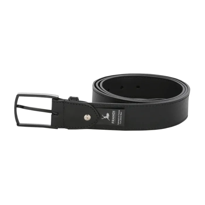 Frandi Ceinture noir en cuir - Fabrication France ->Femme Ceinture Cuir Femme | Ceinture En Cuir