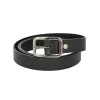 Frandi Ceinture noire cuir - Fabrication France>Femme Ceinture Cuir Femme