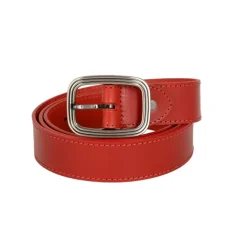 Frandi Ceinture rouge boucle ovale><noscript><img width=