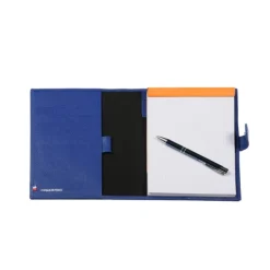 Frandi Conférencier A5 en cuir bleu><noscript><img width=