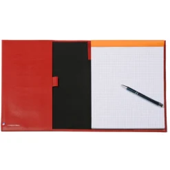Frandi Conférencier A4 en cuir orange><noscript><img width=
