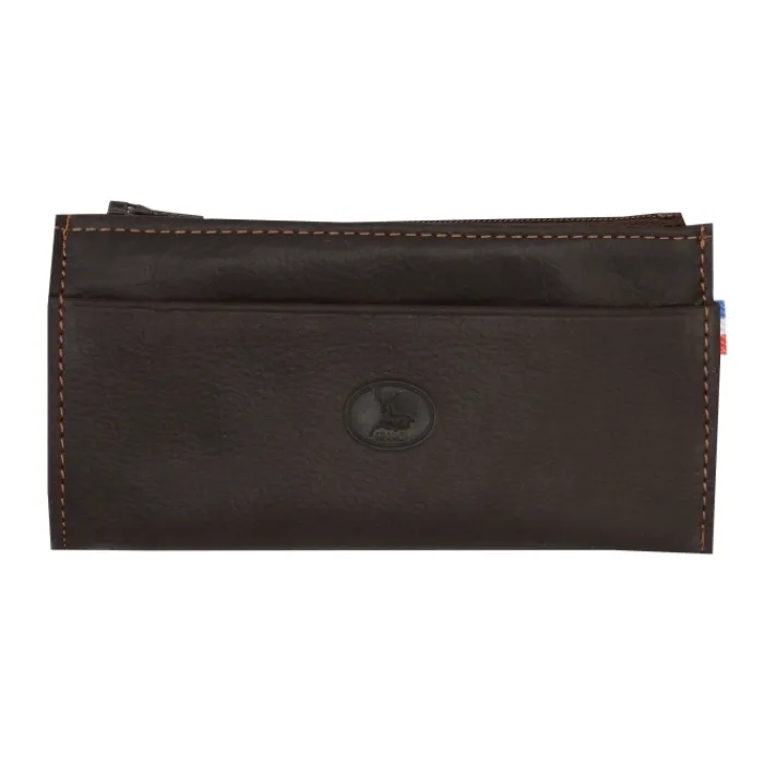 Frandi Etui clef cuir marron foncé ->Homme Etui Cuir