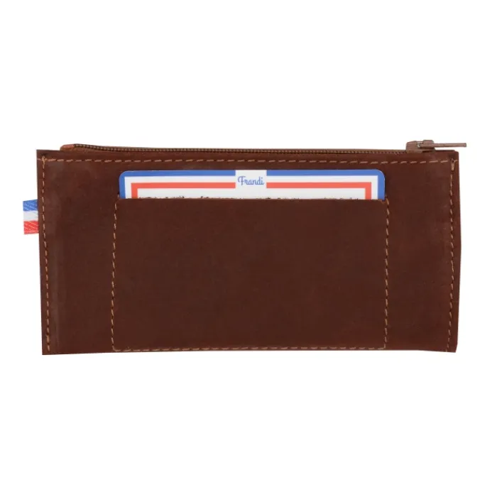 Frandi Etui clef cuir marron foncé ->Homme Etui Cuir