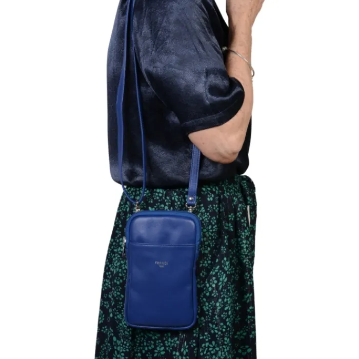 Frandi Etui téléphone en cuir lisse>Femme Sac Cuir