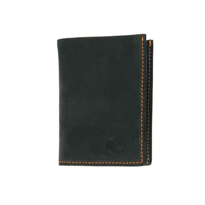 Frandi Mini portefeuille cuir gris ->Homme Portefeuille Cuir