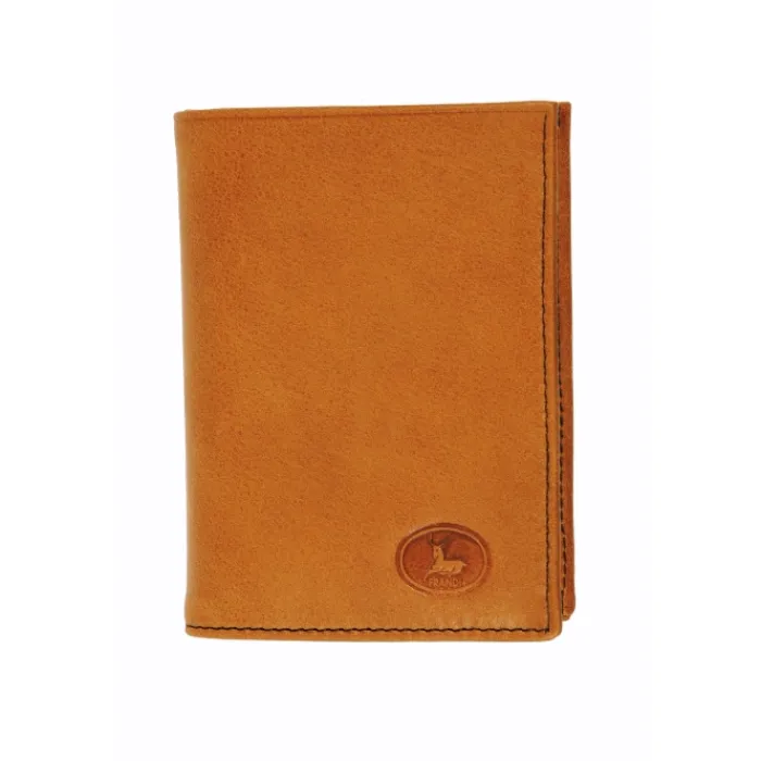 Frandi Mini portefeuille cuir gris ->Homme Portefeuille Cuir