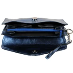 Frandi Pochette cuir bleu ->Femme Pochette Cuir