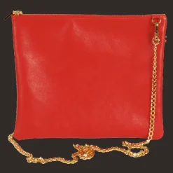 Frandi Pochette femme cuir avec chaîne ->Femme Pochette Cuir