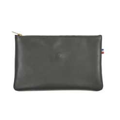Frandi Pochette femme cuir gris ->Femme Pochette Cuir