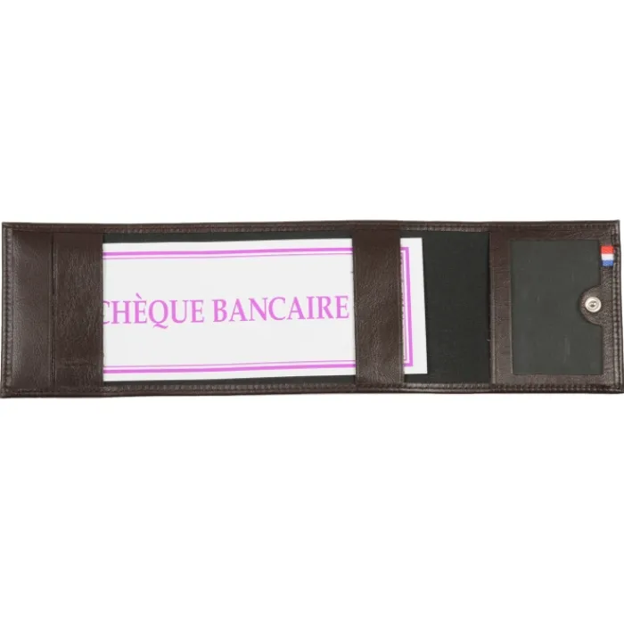 Frandi Porte chéquier compact en cuir ->Homme Porte-Chequier Cuir | Porte-ChéQuier Cuir