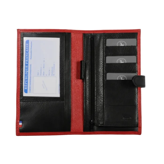Frandi Porte chéquier cuir bicolore ->Homme Porte-Chequier Cuir | Porte-ChéQuier Cuir