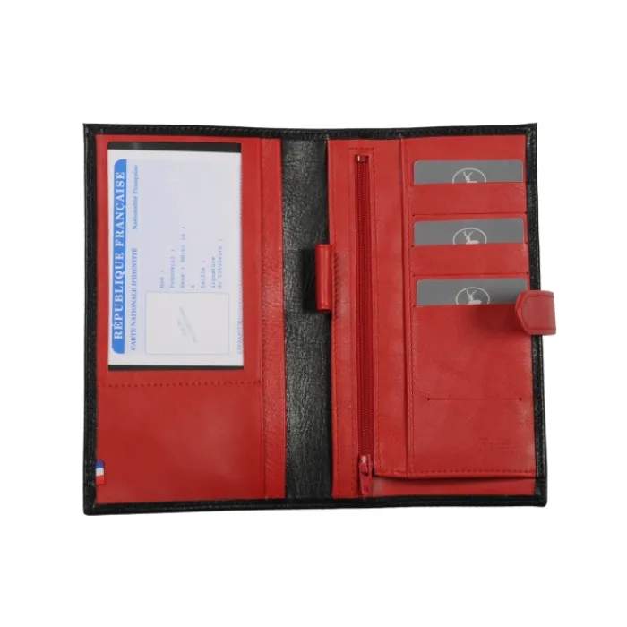Frandi Porte chéquier cuir bicolore ->Homme Porte-Chequier Cuir | Porte-ChéQuier Cuir