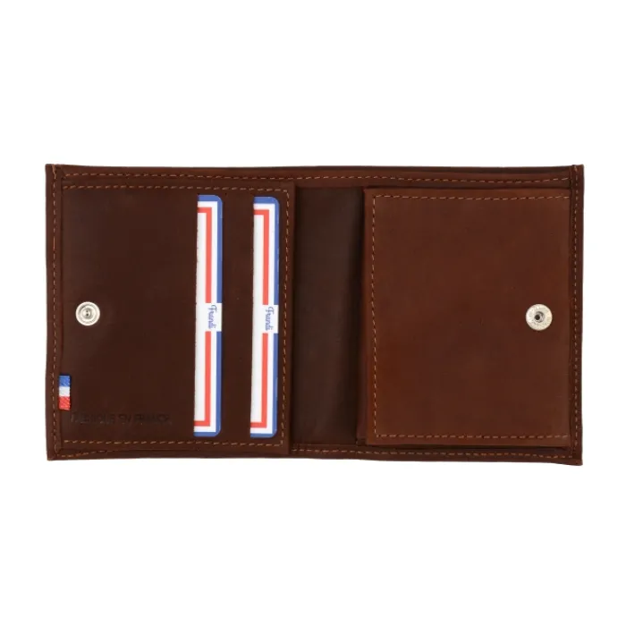 Frandi Porte monnaie 2 volets en cuir pour homme ->Homme Porte-Monnaie Cuir