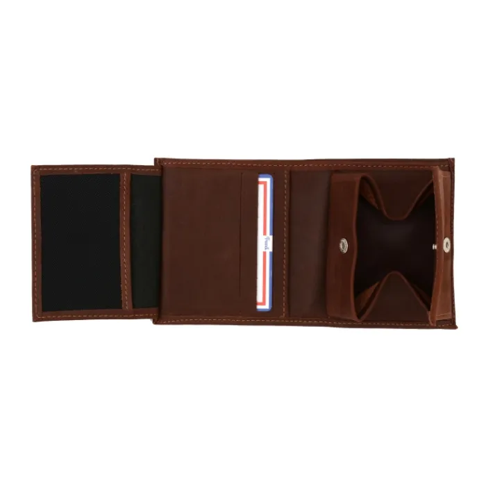 Frandi Porte monnaie 2 volets en cuir pour homme ->Homme Porte-Monnaie Cuir