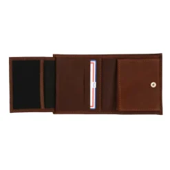 Frandi Porte monnaie 2 volets en cuir pour homme -><noscript><img width=