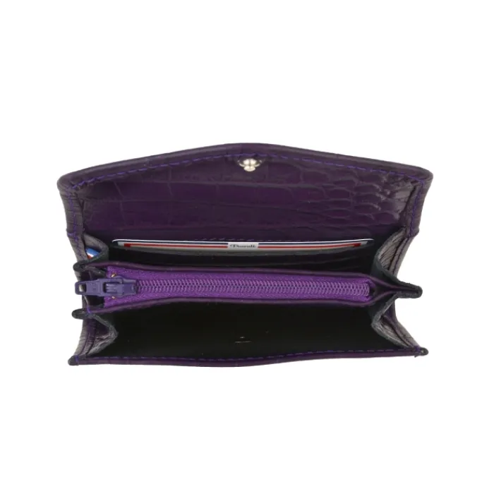 Frandi Porte monnaie Croco>Femme Porte-Monnaie Cuir