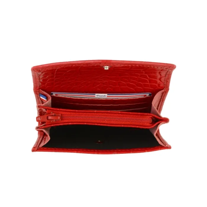 Frandi Porte monnaie Croco>Femme Porte-Monnaie Cuir