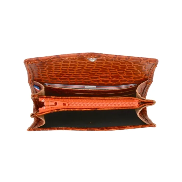 Frandi Porte monnaie Croco>Femme Porte-Monnaie Cuir