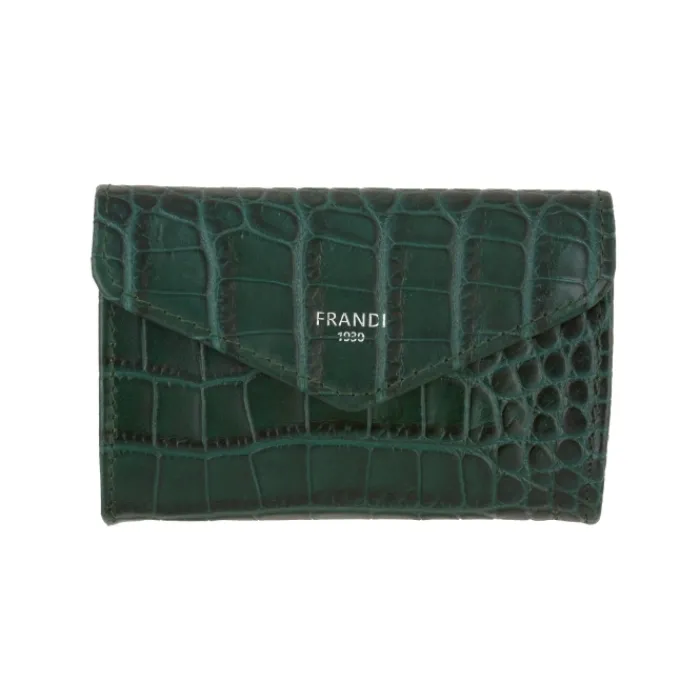 Frandi Porte monnaie crocodile>Femme Porte-Monnaie Cuir