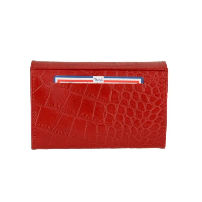 Frandi Porte monnaie crocodile>Femme Porte-Monnaie Cuir