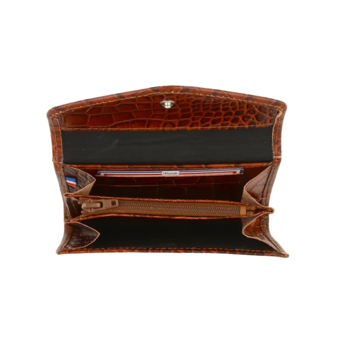 Frandi Porte monnaie crocodile>Femme Porte-Monnaie Cuir