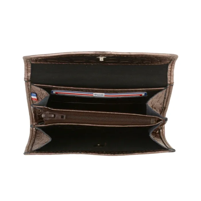 Frandi Porte monnaie crocodile>Femme Porte-Monnaie Cuir
