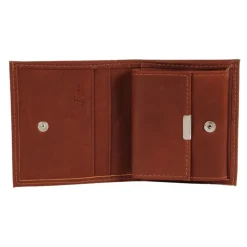Frandi Porte monnaie cuir fermeture pression ->Homme Porte-Monnaie Cuir