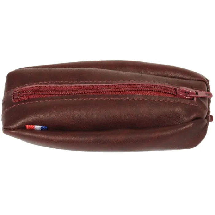 Frandi Porte monnaie en cuir grain de café>Homme Porte-Monnaie Cuir