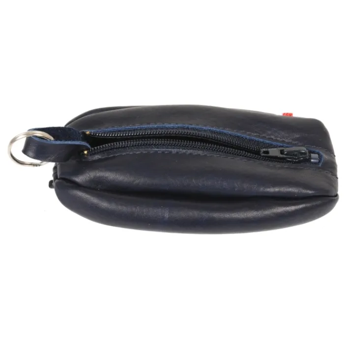 Frandi Porte monnaie en cuir grain de café>Homme Porte-Monnaie Cuir