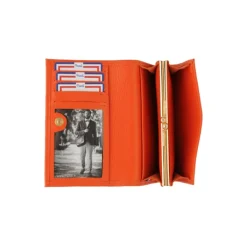 Frandi Porte monnaie femme fermoir en cuir noir - 657><noscript><img width=