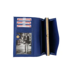 Frandi Porte monnaie femme fermoir en cuir noir - 657><noscript><img width=