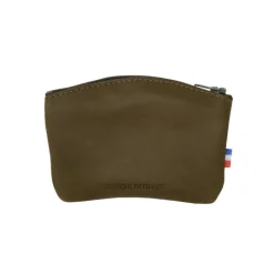 Frandi Porte monnaie fermeture zippée cuir noir 5204><noscript><img width=