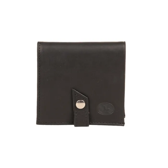 Frandi Porte monnaie marron avec patte ->Homme Porte-Monnaie Cuir