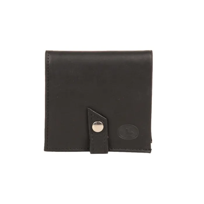 Frandi Porte monnaie marron avec patte ->Homme Porte-Monnaie Cuir