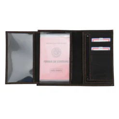 Frandi Portefeuile cuir avec fermeture extérieure -><noscript><img width=