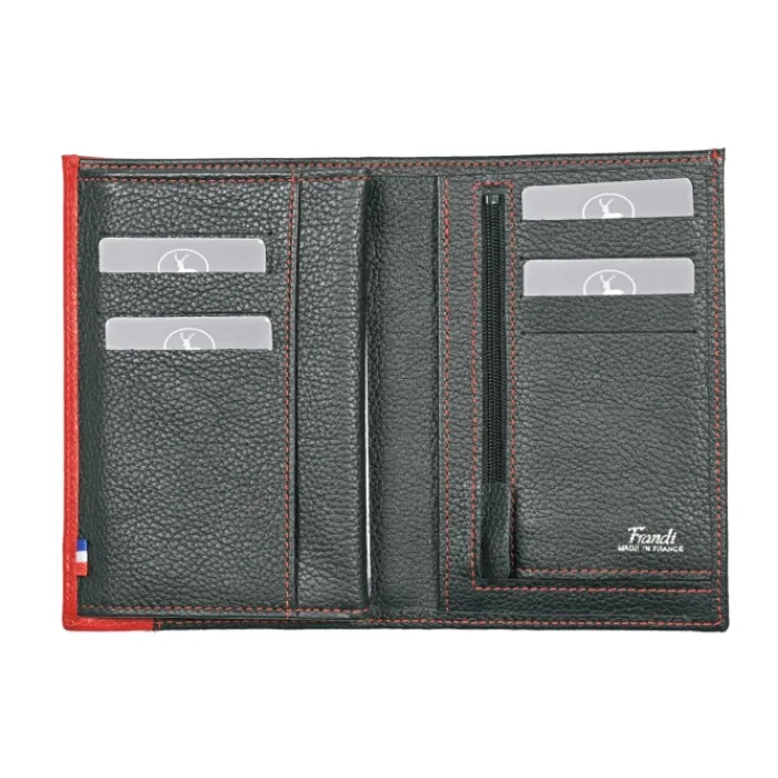 Frandi Portefeuille 3 volets>Homme Portefeuille Cuir