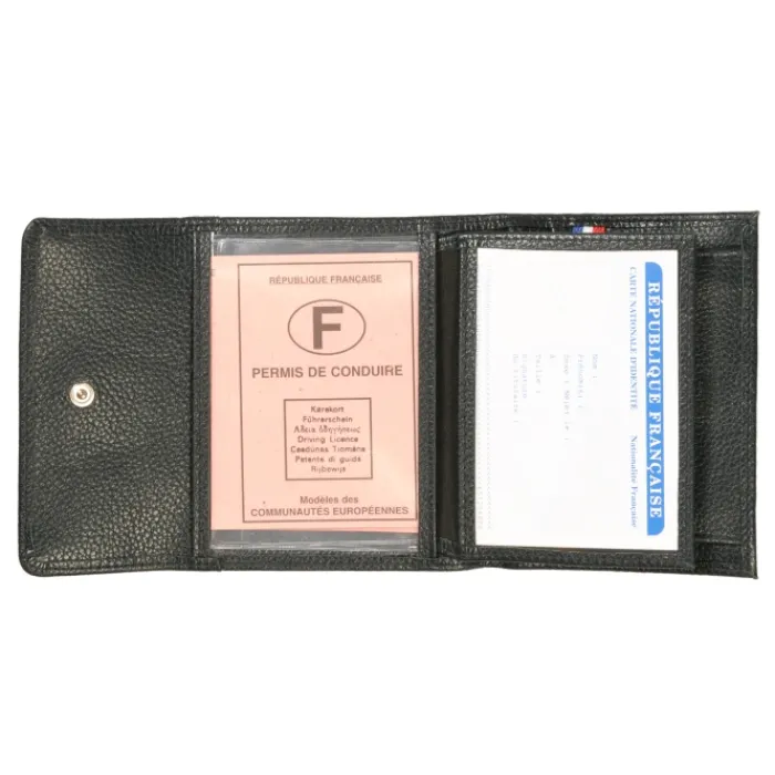 Frandi Portefeuille avec fermeture extérieure ->Femme Portefeuille Cuir