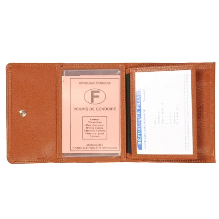 Frandi Portefeuille avec fermeture extérieure ->Femme Portefeuille Cuir