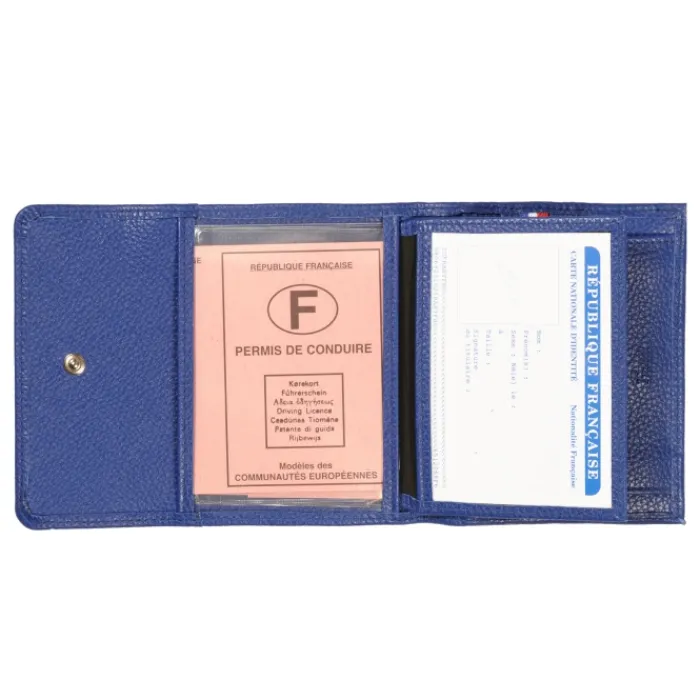 Frandi Portefeuille avec fermeture extérieure ->Femme Portefeuille Cuir