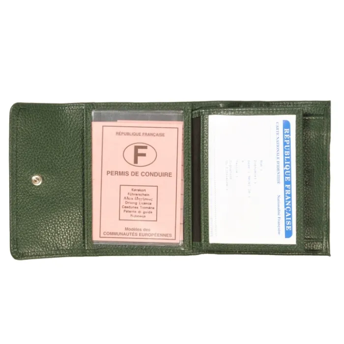 Frandi Portefeuille avec fermeture extérieure ->Femme Portefeuille Cuir