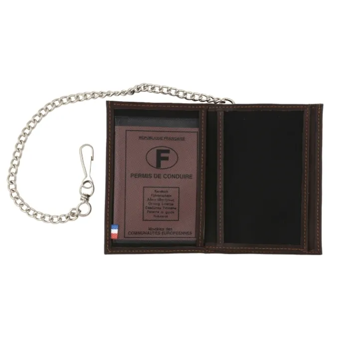 Frandi Portefeuille chaine ->Homme Portefeuille Cuir