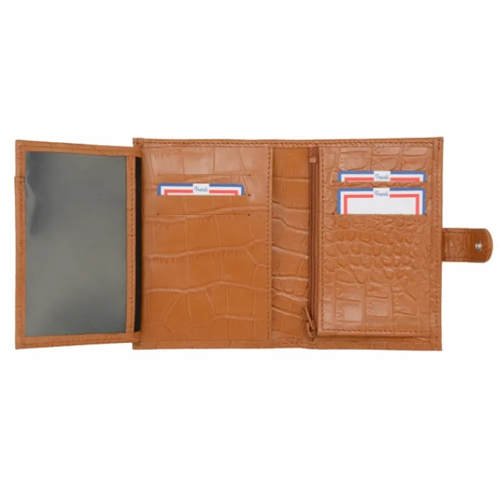 Frandi Portefeuille crocodile>Femme Portefeuille Cuir