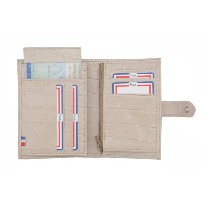 Frandi Portefeuille crocodile>Femme Portefeuille Cuir