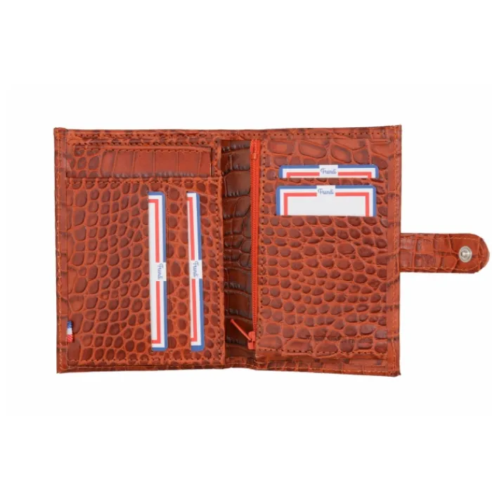 Frandi Portefeuille crocodile>Femme Portefeuille Cuir